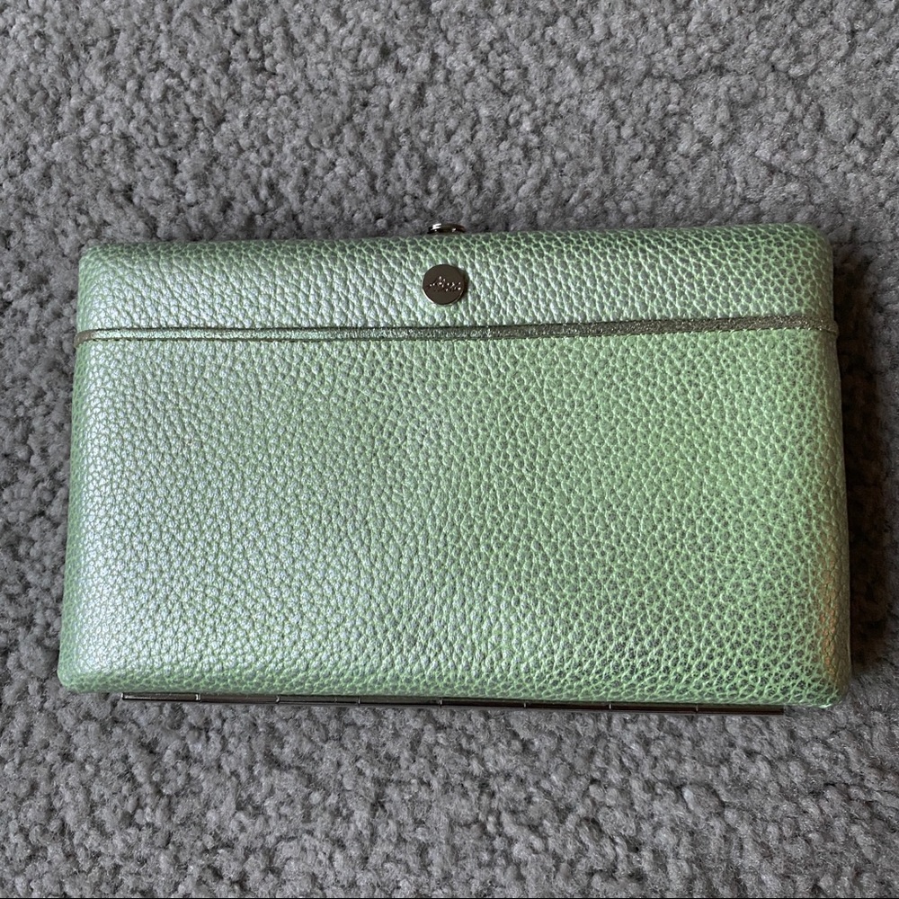 Abas sea green full frame clutch wallet